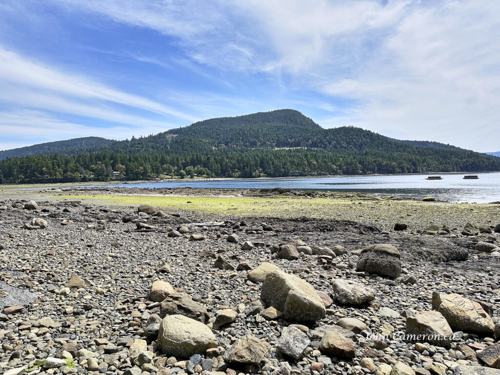 Baker Beach north of Central on Salt Spring Island looking east ©johncameron.ca